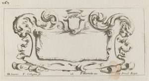 Cartouche tekijältä François Collignon after Stefano Della Bella