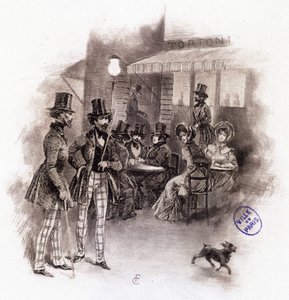 Kuva "" Profile of grisette""", joka kuuluu Receuil "" Mimi de Pinson" -yhtiölle Alfred de Musset tekijältä François Courboin