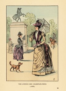Avenue des Champs-Elysées vuonna 1888 tekijältä François Courboin