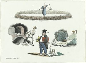 Sarjakuva J.C. Backer, C. Seyn ja S. van der Paauw, 1839 tekijältä François Desterbecq