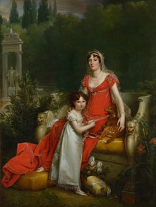 Elisa Bonaparte ja hänen tyttärensä Napoleona Baciocchi