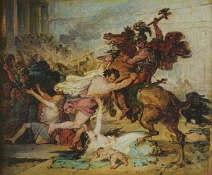 Luonnos roomalaisten tekemästä Jerusalemin ryöstöstä, 1824