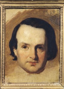 Tutkimus Victor Hugon (1802-85) muotokuvaa varten n. 1836
