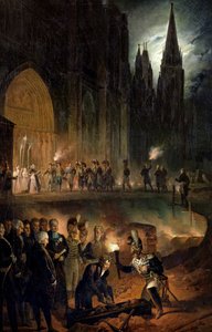 Kuninkaallisen perheen luut siirretään St. Denisin kirkolle, 18. tammikuuta 1817 tekijältä François Joseph Heim
