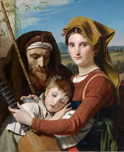 Rooman paimenperhe Campagnassa, 1823