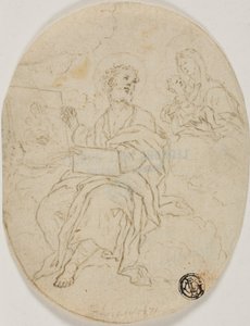 Pyhä Luukas maalaus Madonna ja lapsi tekijältä François Le Moyne