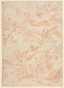 Pyhän Franciscuksen leimautuminen, 1700-luvun ensimmäinen kolmannes. tekijältä François Lemoyne