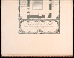 Plan du Lit de Justice tekijältä Francois Nicolas Martinet