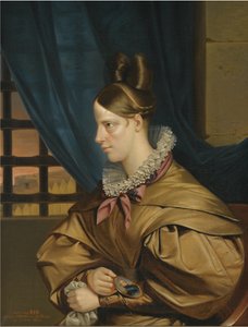 Herttuatar de Berry vangittiin Blayen linnaan 1830-luvun lopussa tekijältä François Nicolas Riss
