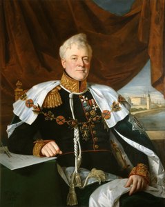 Prinssi Dmitri Vladimirovitš Golitsynin muotokuva 1771-1844, 1835 tekijältä François Nicolas Riss