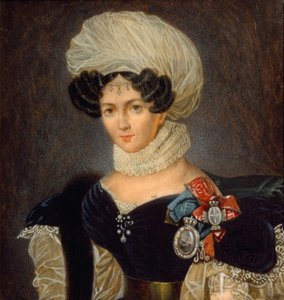Prinsessan muotokuva Tatjana Vasilievna Golitsyna 1783-1841, 1830-luku tekijältä François Nicolas Riss
