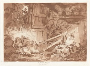 Tumble tekijältä François Philippe Charpentier after Jean Honoré Fragonard, published by Pierre François Basan