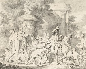Bachchanal, K. 1710-40. tekijältä François Roëttiers
