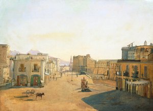 Largo del Castello Napolin Molon laiturin lyhdyn kanssa