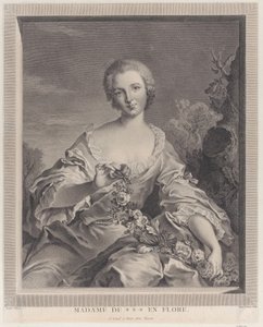 Louise Henriette de Bourbon Contin muotokuva Florana, 1766-1805. tekijältä François Voyez