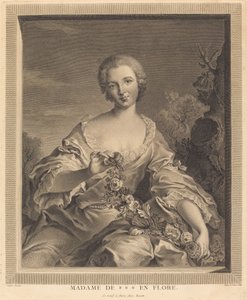 Rouva XXX Florassa tekijältä François Voyez after Jean Marc Nattier