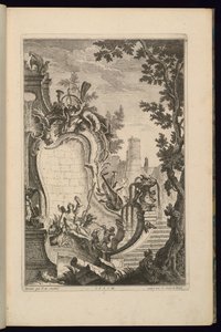 Suunnittelu Fountainille Dianan kanssa tekijältä François de Cuvilliés the Elder
