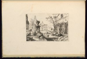 Maiseman suunnittelu raunioilla tekijältä François de Cuvilliés the younger