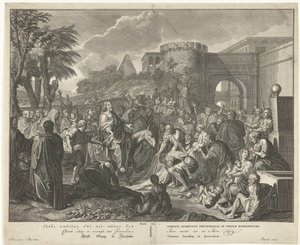Kristuksen tulo Jerusalemiin Kristus astuu Jerusalemiin (otsikko esineessä)