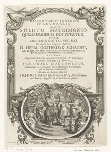 Minerva lauwert schrijver Otsikko: Johannes Carolus de Roo, Dissertatio juridica inauguralis, ad tit. ff. avioliiton purkamisen jälkeen, kuinka myötäjäiset pyydetään, 1722