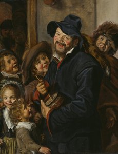 Rommel-potinpelaaja, noin 1630 (öljy paneelille) tekijältä Frans (Follower of) Hals