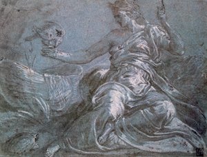 Kosketuksen allegoria, c1516-1570 tekijältä Frans Floris