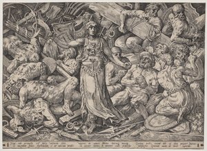 Voitto vankien ja palkintojen ympäröimänä tekijältä Frans Floris the Elder