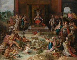 Allegoria keisari Kaarlen luopumisesta v. Brysselissä Allegoria keisari Kaarle V:n luopumisesta tekijältä Frans Francken (II)