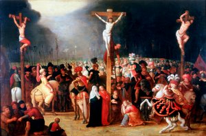 "Kristus ristillä kahden varkaan välillä", 1600-luku.
