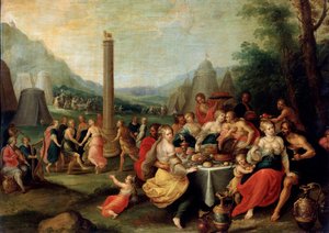 "Kultaisen vasikan palvonta", 1620-luvun loppu.