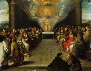 Pyhän sakramentin kiistäminen tekijältä Frans Francken the Younger