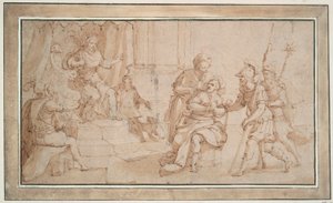 Locrin Zaleucuksen sokeuttaminen tekijältä Frans Francken the Younger