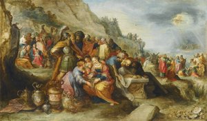 Israelilaiset ylitettyään Punaisen meren patriarkka Joosefin haudalla, 1630