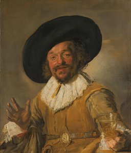 Miliisi pitelee Berkemeyeriä, joka tunnetaan nimellä "Merry Drinker" Kansalaisvartija, jolla on Berkemeier, joka tunnetaan nimellä "Iloinen juomari" tekijältä Frans Hals