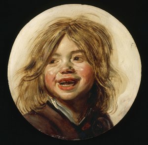 Naurava lapsi, noin 1620-5 (öljy puulle).