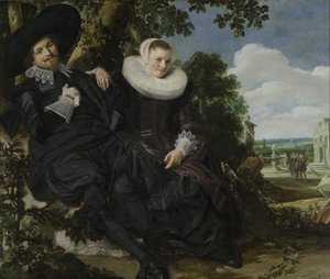 Muotokuva pariskunnasta, luultavasti Isaac Abrahamsz Massa ja Beatrix van der Laen, n. 1622 (öljy kankaalle) tekijältä Frans Hals