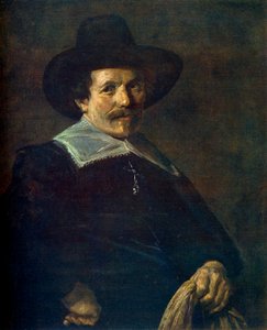 Muotokuva miehestä, jolla on käsineet, c1645, 1912. tekijältä Frans Hals
