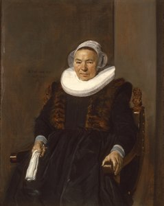 Iäkkään naisen muotokuva, perinteisesti Mevrouw Bodolphe, 1643.
