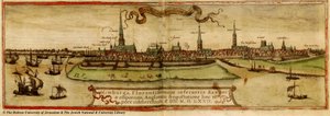 Kartta hamburg 1572 tekijältä Frans Hogenberg