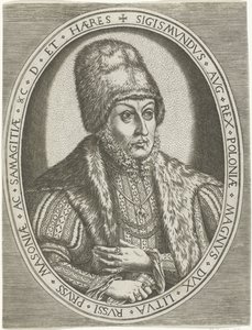 Muotokuva Sigismund II Augustista Kuninkaat, kuningattaret, prinssit ja prinsessat (sarjan nimi) tekijältä Frans Huys