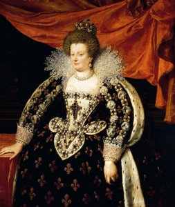 Maria de Medicin täyspitkä muotokuva (Firenze tekijältä Frans II Pourbus