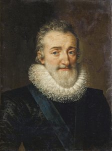 Muotokuva Henri IV:stä (1553-1610) Ranskan kuninkaasta - Ranskan kuningas Henrik IV:n Pourbus, Frans, nuorempi (1569-1622)