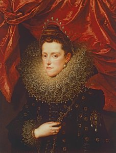 Mantovan herttuattaren Eleonora de Medicin muotokuva (öljy kankaalle) tekijältä Frans II Pourbus