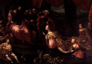 Kuningas Salomo ja Saban kuningatar tekijältä Frans II the Younger Francken