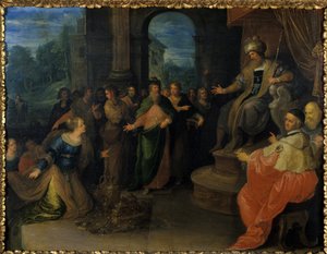Saban kuningatar ennen Salomoa, ennen vuotta 1640 tekijältä Frans II the Younger Francken