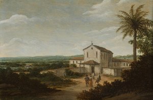 Kirkkorakennus Brasiliassa Hollantilaisen kolonistin talo Brasiliassa tekijältä Frans Post