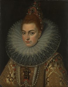 Arkkiherttuatar Isabella Clara Eugenian (1566-1633), Espanjan lapsen muotokuva tekijältä Frans Pourbus (II) (workshop of)
