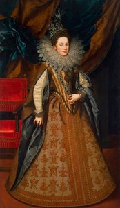 Savoylaisen Margaretan muotokuva, 1589-1655, Mantovan ja Montferratin herttuatar, 1608.