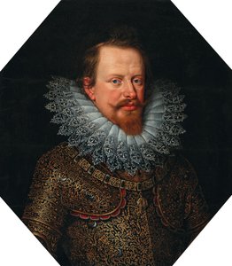 Vincenzo Gonzagan muotokuva Mantovan herttuasta 1562-1612, 1600-luvun alku. tekijältä Frans Pourbus the Younger