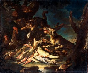 Kala, 1620. tekijältä Frans Snyders or Snijders